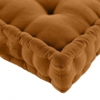Coussin de sol déhoussable  50 x 50 x 10 cm coton/polyester recyclé Twily Camel, image n° 2