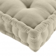 Coussin de sol déhoussable  50 x 50 x 10 cm coton/polyester recyclé Twily Ecru, image n° 2