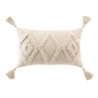 Coussin dehous. compr. pompons 30 x 50 cm coton/polyester tufte athena Naturel, image n° 1