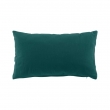 Coussin dehoussable  30 x 50 cm coton/polyester recycle grs twily Emeraude, image n° 1
