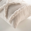 Coussin dehoussable 30 x 50 cm polycoton tufte Safira Naturel, image n° 2