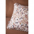 Coussin déhoussable 40 x 40 cm gaze de coton imprimée capucine pampa Naturel, image n° 2