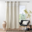 Coussin dehoussable 40 x 60 cm polycoto isalina Blanc, image n° 3