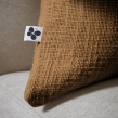 Coussin Déhoussable 45 x 45 cm 100% coton Sixtine Camel, image n° 2