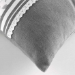 Coussin dehoussable 45 x 45 cm coton/polyester imp.+dentelle Flavie, image n° 2