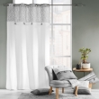 Coussin dehoussable 45 x 45 cm coton/polyester imp.+dentelle Flavie, image n° 3