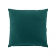 Coussin dehoussable  45 x 45 cm coton/polyester recycle Twily Emeraude, image n° 1