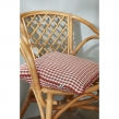 Coussin d&eacute;houssable 45 x 45 cm - Double gaze de coton tiss&eacute;e teinte - VICKIE - Terracotta, image n° 6