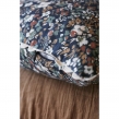 Coussin déhoussable avec croquet 40 x 40 cm gaze de coton imprimée capucine minuit Bleu foncé, image n° 3