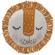Coussin déhoussable avec franges macramé diam 40 cm Charlie, image n° 1