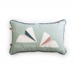 coussin déhoussable avec passepoil 30 x 50 cm coton petits papiers, image n° 1