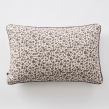 coussin déhoussable avec passepoil 40 x 60 cm gaze de coton imprimée léonie, image n° 1