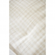 coussin déhoussable avec passepoil 45 x 45 cm gaze de coton tissée teinte vickie pampa, image n° 2