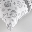 Coussin dehoussable pompon 40x60 cm coton/polyester imp.+dentelle Flavie, image n° 2
