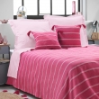 Couvre lit 1 personne 180 x 220 cm coton jacquard Jakady Rose, image n° 1