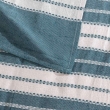 Couvre lit 1 personne 180 x 220 cm coton/polyester jacquard Abby Bleu, image n° 2