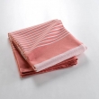 Couvre lit 1 personne 180 x 220 cm coton/polyester tisse adele Rose, image n° 2