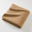 Couvre-lit 240 x 260 cm ALIX en coton jacquard - Camel, image n° 2