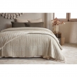 Couvre-lit 240 x 260 cm ALIX en coton jacquard - Sable, image n° 1
