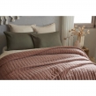 Couvre-lit 240 x 260 cm ALIX en coton jacquard - Terracotta, image n° 3