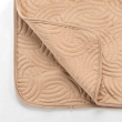 Couvre-lit Velours Uni Solange - 220 x 240 cm - Beige + 2 housses de coussins 60x60 cm, image n° 3