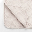 Couvre-lit Velours Uni Solange - 220 x 240 cm - Naturel + 2 housses de coussins 60x60 cm, image n° 3