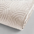 Couvre-lit Velours Uni Solange - 220 x 240 cm - Naturel + 2 housses de coussins 60x60 cm, image n° 4