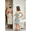 Drap de Bain 90 x 150 cm - Double Gaze de Coton 220 g/m² - Gaia Rose Pêche, image n° 4