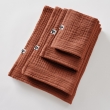 Drap de Bain 90 x 150 cm - Double Gaze de Coton 220 g/m² - Gaia Terracotta, image n° 2