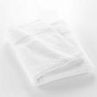 Drap de bain 90 x 150 cm éponge coton piegné Elegance Blanc, image n° 2