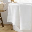 Drap de bain 90 x 150 cm éponge coton piegné Elegance Blanc, image n° 1