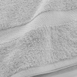 Drap de bain 90 x 150 cm éponge coton piegné Elegance Perle, image n° 2