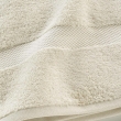 Drap de bain 90 x 150 cm éponge coton piegné Elegance Sable, image n° 2