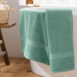 Drap de bain 90 x 150 cm eponge unie elegance Celadon, image n° 3