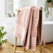 Drap de bain 90 x 150 cm éponge unie garance rose poudré Rose, image n° 1