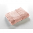 Drap de bain 90 x 150 cm éponge unie garance rose poudré Rose, image n° 2