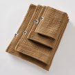 Drap de Bain 90 x 150 cm - Quadruple Gaze de Coton 220 g/m&sup2; - Gaia Camel, image n° 3