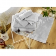 Drap de bain éponge 100% coton bio 600 grammes 90 x 150 cm Garance Gris, image n° 4