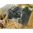 Drap de bain éponge 100% coton bio 600 grammes 90 x 150 cm Garance Romarin, image n° 4