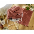 Drap de bain éponge 100% coton bio 600 grammes 90 x 150 cm Garance Terracotta, image n° 3