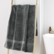 Drap de douche 70 x 130 cm eponge unie elegance Anthracite, image n° 3