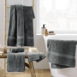 Drap de douche 70 x 130 cm eponge unie elegance Anthracite, image n° 4