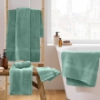 Drap de douche 70 x 130 cm eponge unie elegance Celadon, image n° 4