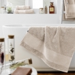 Drap de douche 70 x 130 cm éponge unie garance pampa Naturel, image n° 1