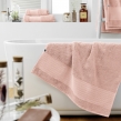 Drap de douche 70 x 130 cm éponge unie garance rose poudré Rose, image n° 1