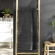 Drap de douche 70 x 130 cm eponge unie tendresse Anthracite, image n° 1