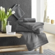Drap de douche 70 x 130 cm eponge unie tendresse Anthracite, image n° 4