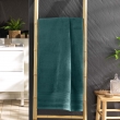 Drap de douche 70 x 130 cm &eacute;ponge unie tendresse Orage, image n° 1