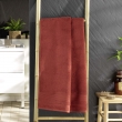 Drap de douche 70 x 130 cm eponge unie tendresse Terracotta, image n° 1