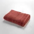 Drap de douche 70 x 130 cm eponge unie tendresse Terracotta, image n° 3